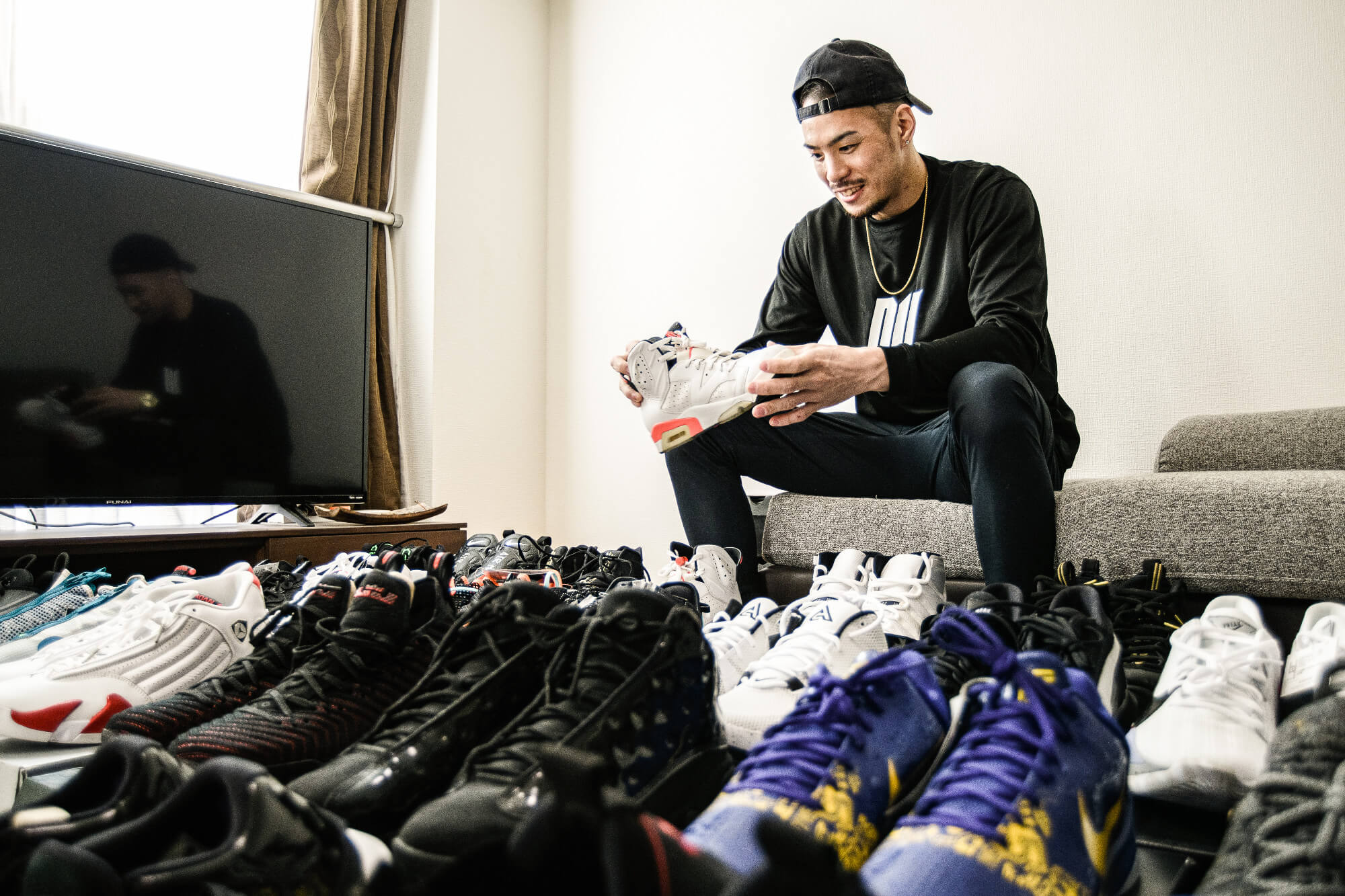 上松大輝 自宅にて